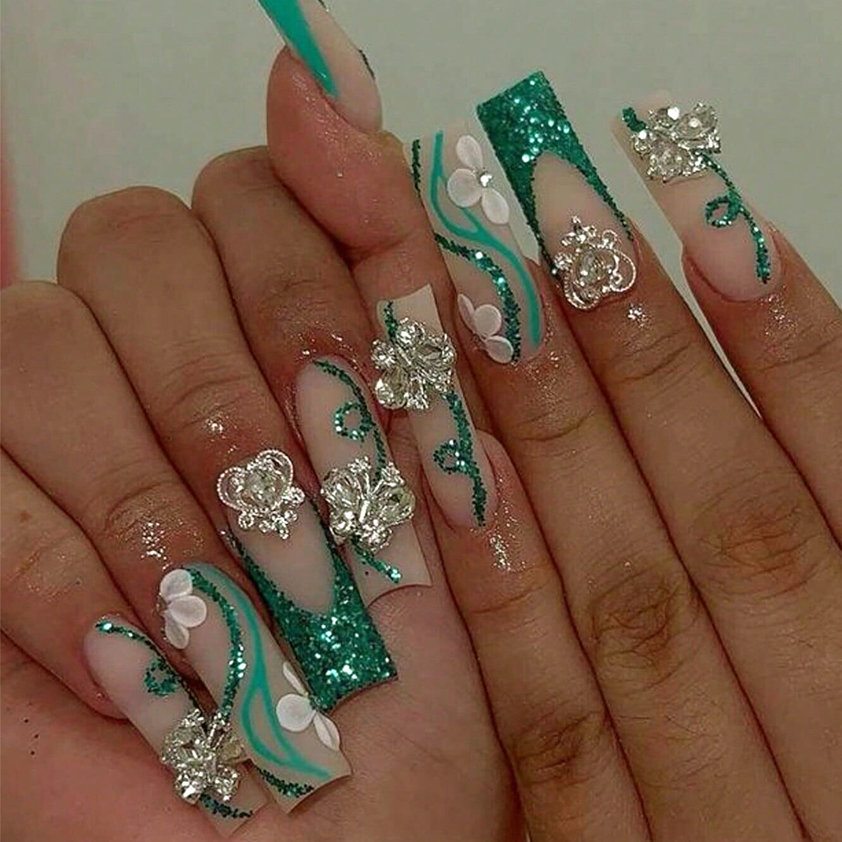 Nail Extension Tips - Накладные ногти на длинный гроб, накладные