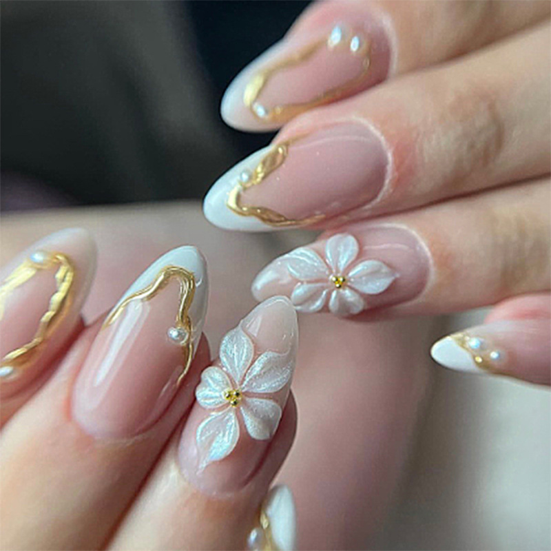 Nail Extension Tips - Набор из 24 многоразовых накладных ногтей