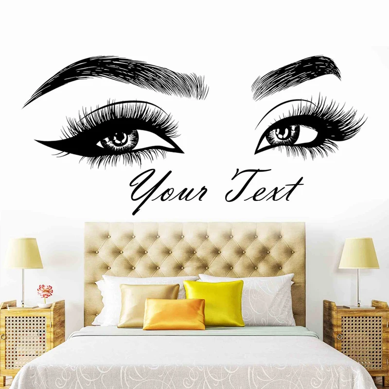 Beauty Of Makeup Quotes - Виниловая наклейка для ресниц, бровей, наклейка