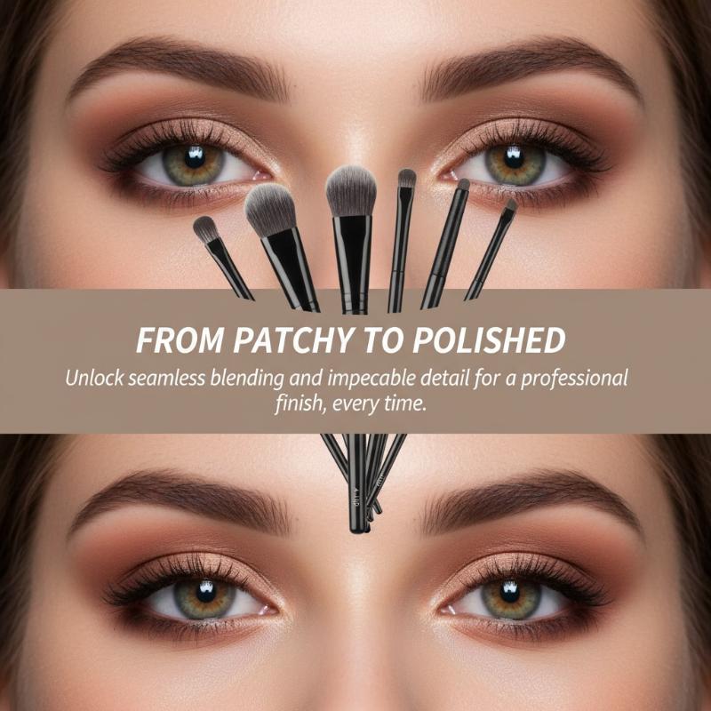Makeup Beauty Ro - Набор кистей для макияжа глаз (5/6/8/10