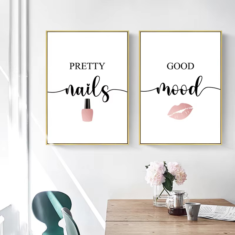 Beauty Of Makeup Quotes - Скандинавский розовый женский красный лак для