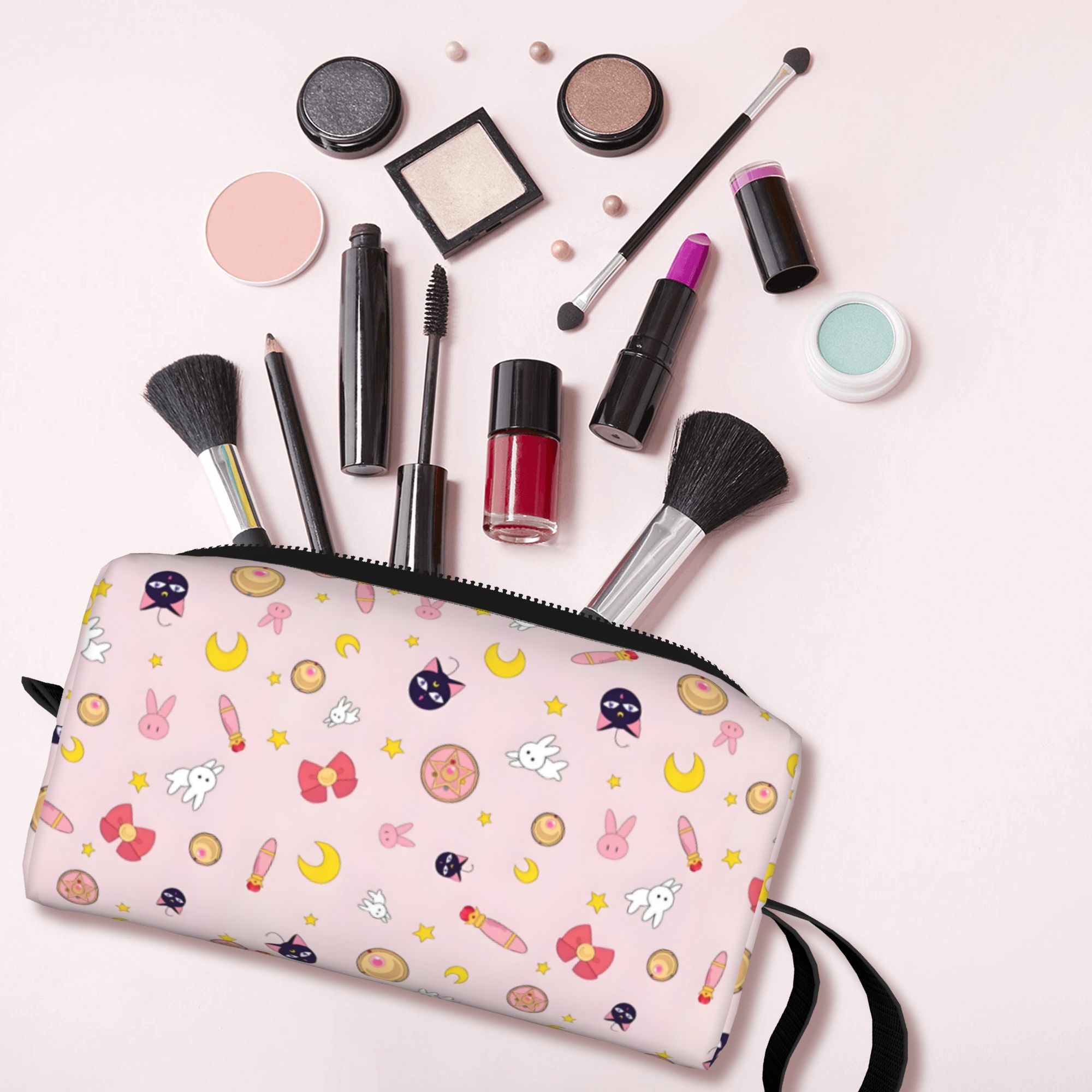 Beauty Makeup Kit For Girls - Дорожная косметичка S-Sailors Moons: милый мультяшный