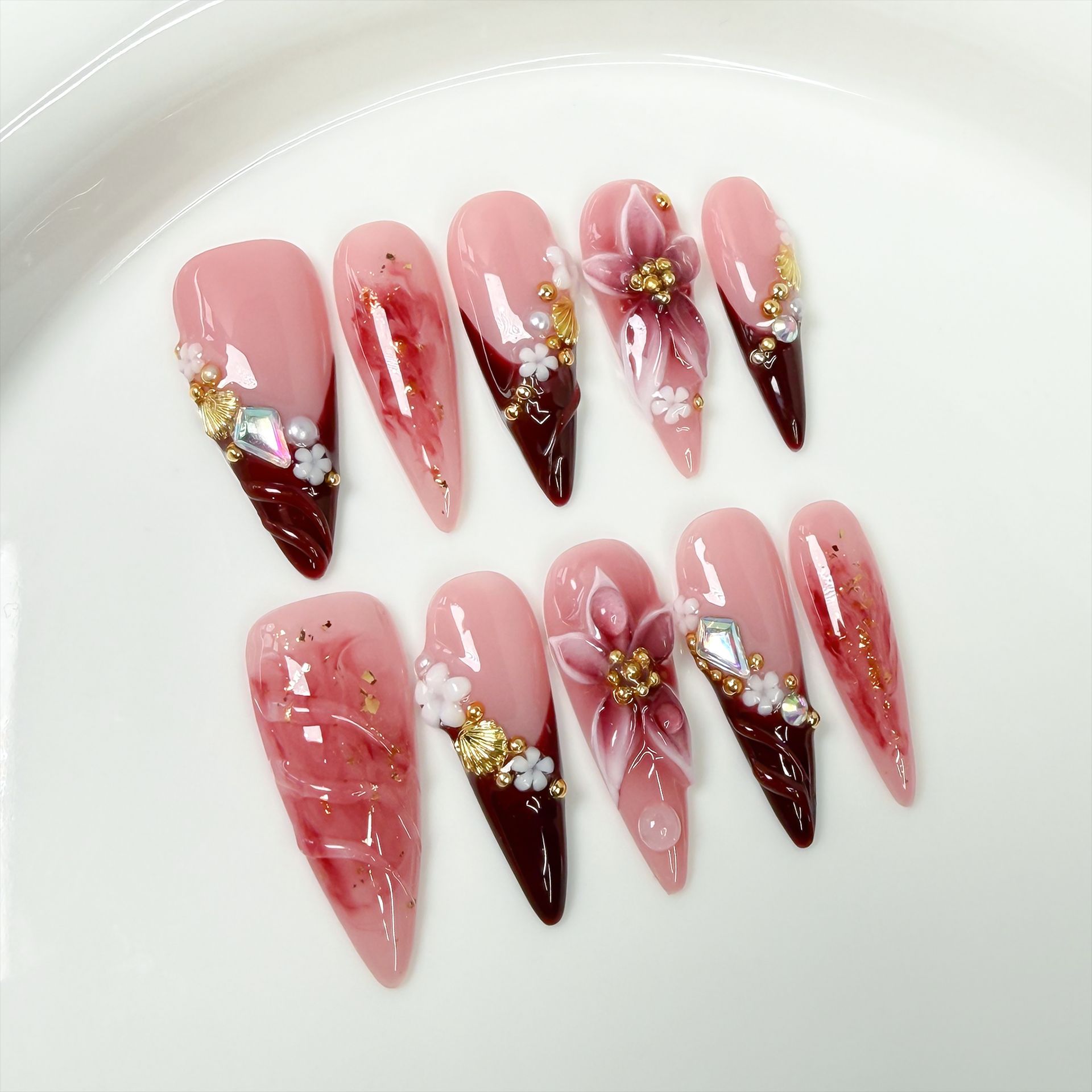 10 шт., набор накладных ногтей – обзор и цена Nail Extension Tips