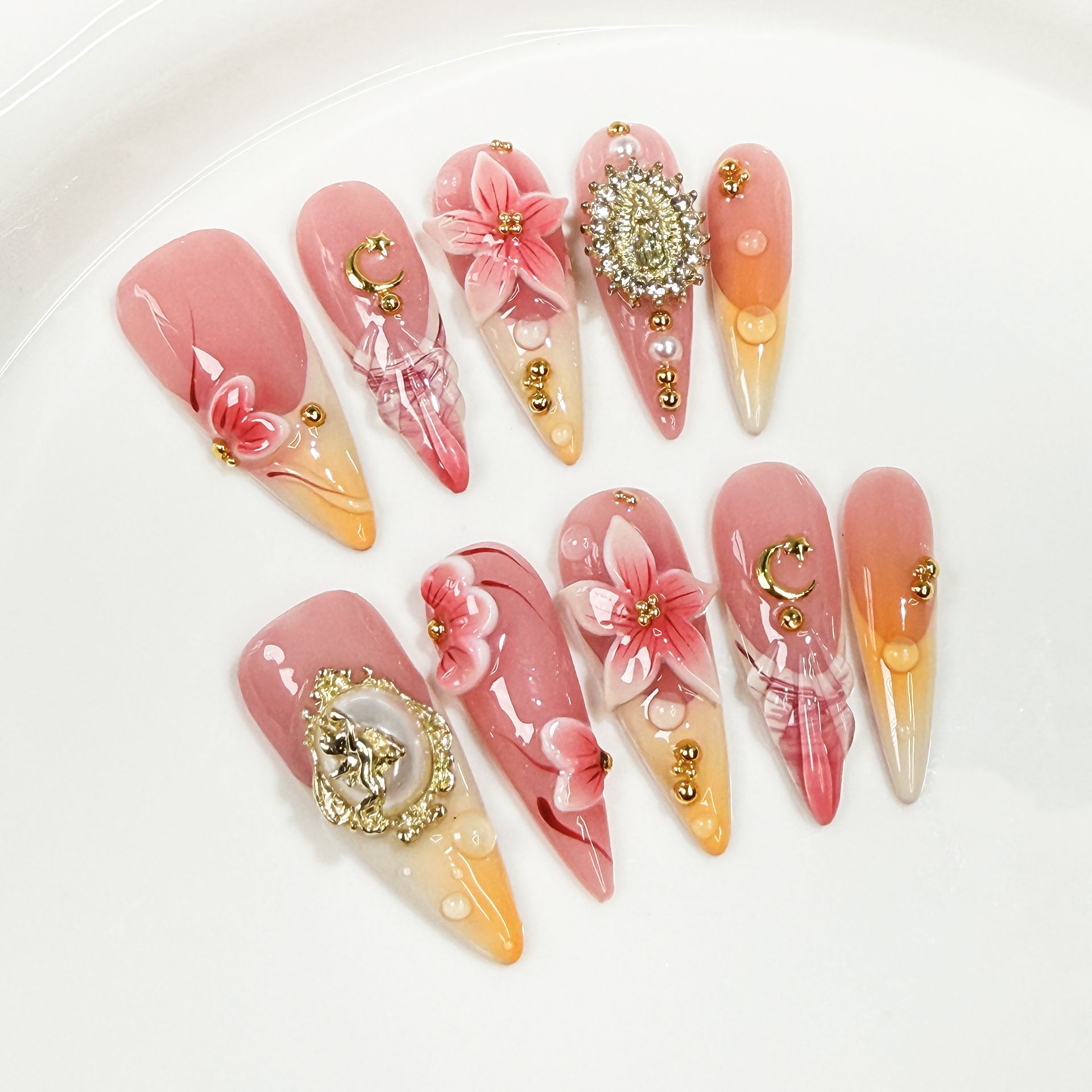 10 шт., набор накладных ногтей – обзор и цена Nail Extension Tips
