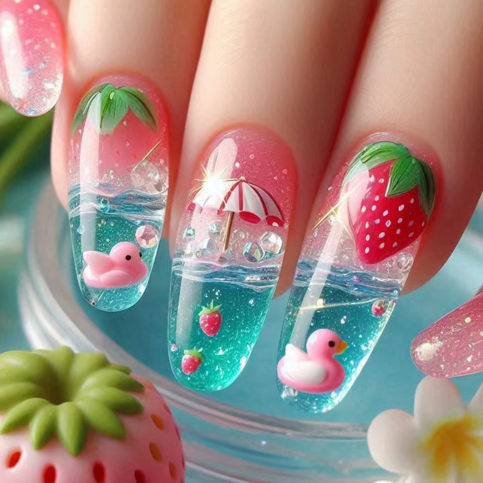 24 шт./компл. средней длины на – обзор и цена Nail Extension Tips