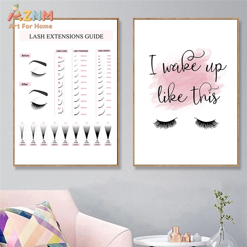 Настенный холст AZNM с руковод – обзор и цена Beauty Of Makeup Quotes