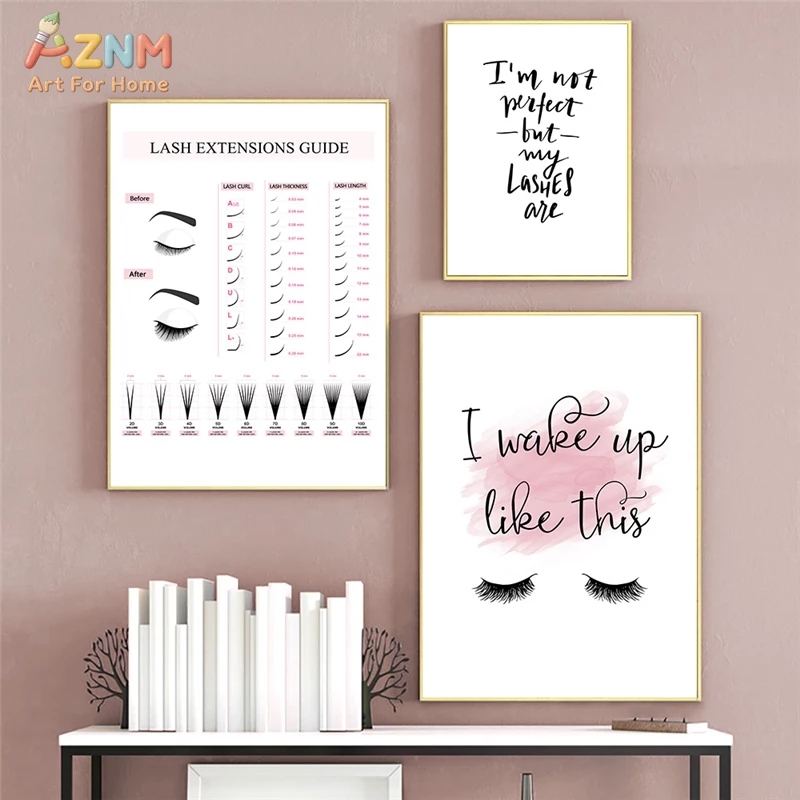 Настенный холст AZNM с руковод – обзор и цена Beauty Of Makeup Quotes