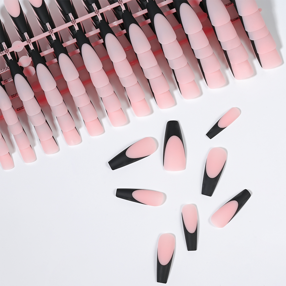 120 шт., черные французские ге – обзор и цена Nail Extension Tips