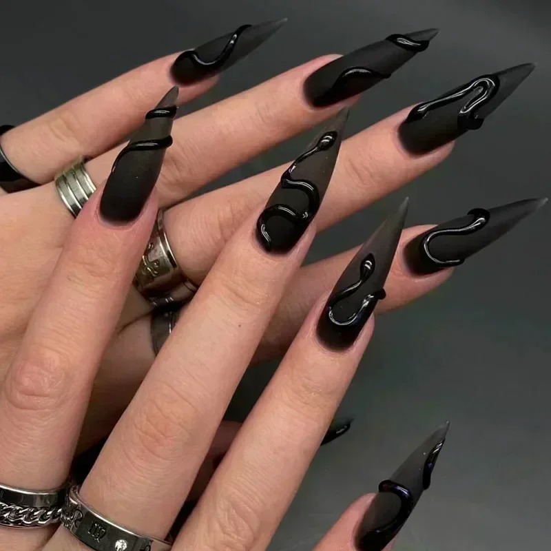 24 шт. накладных ногтей для Хэ – обзор и цена Nail Extension Tips