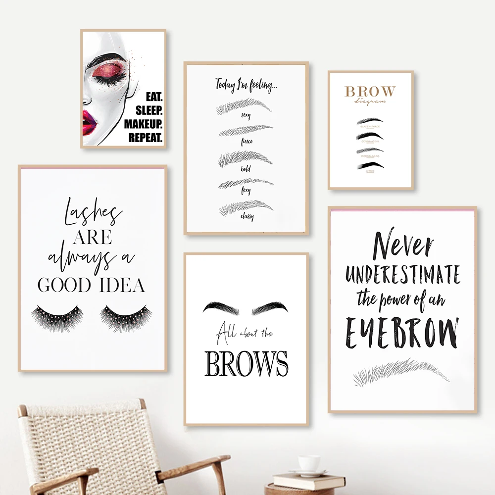 Модный макияж Холст Картина Пе – обзор и цена Beauty Of Makeup Quotes