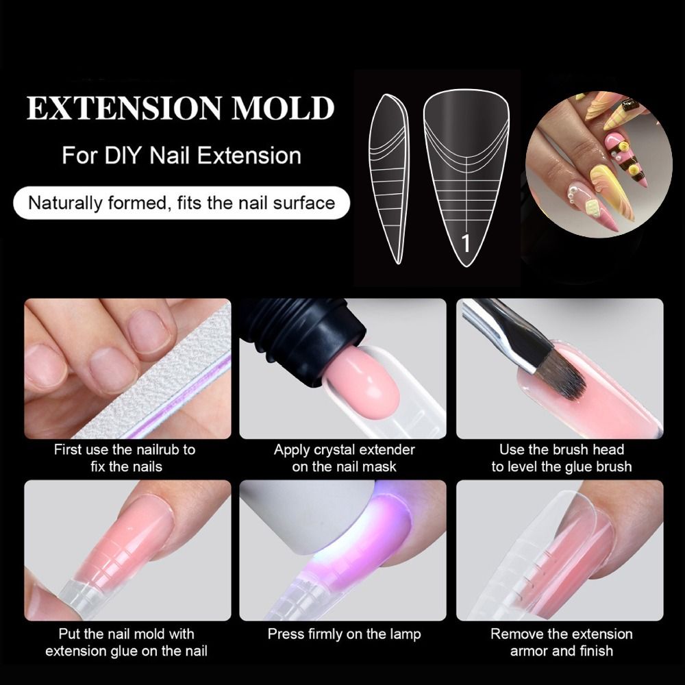 140 шт. 14 размеров, французск – обзор и цена Nail Extension Tips